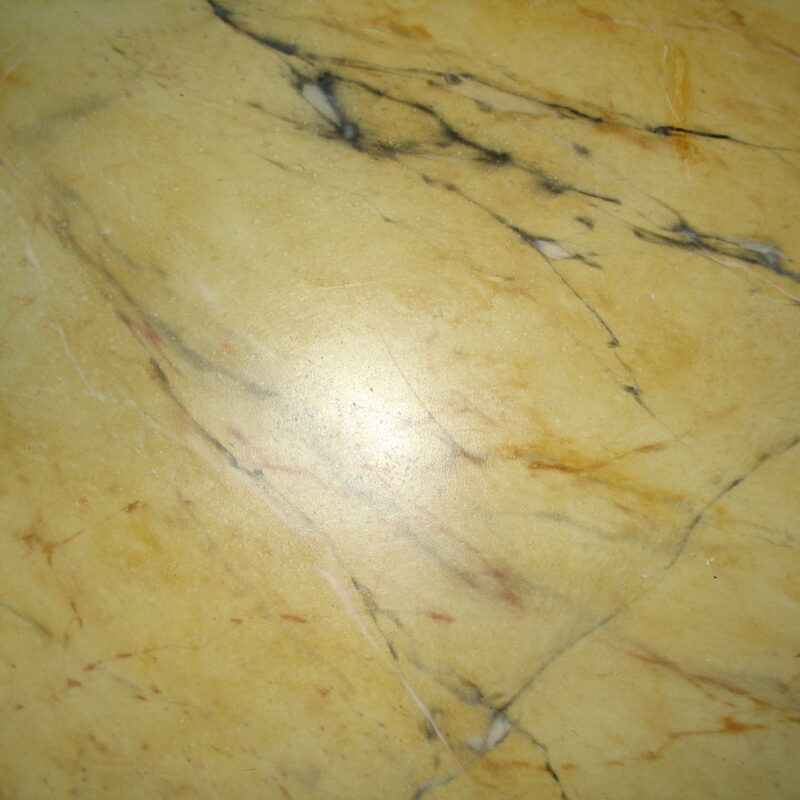 Sienna marble imitation on wood